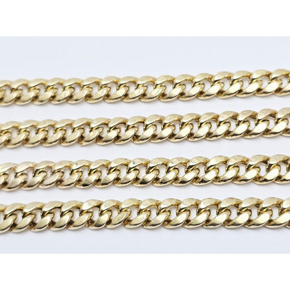 10K Yellow Gold Cuban Link Chain Necklace