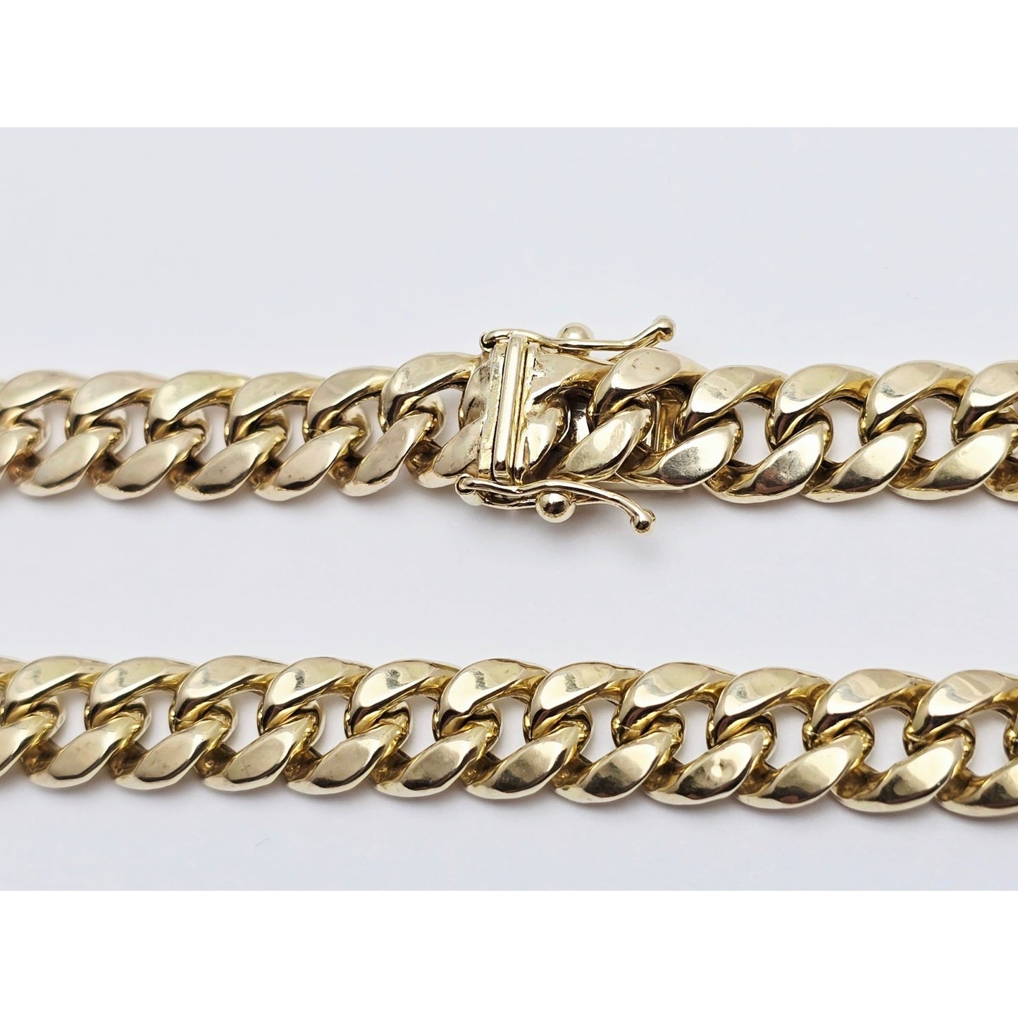 10K Yellow Gold Cuban Link Chain Necklace