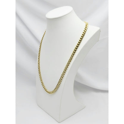10K Yellow Gold Cuban Link Chain Necklace