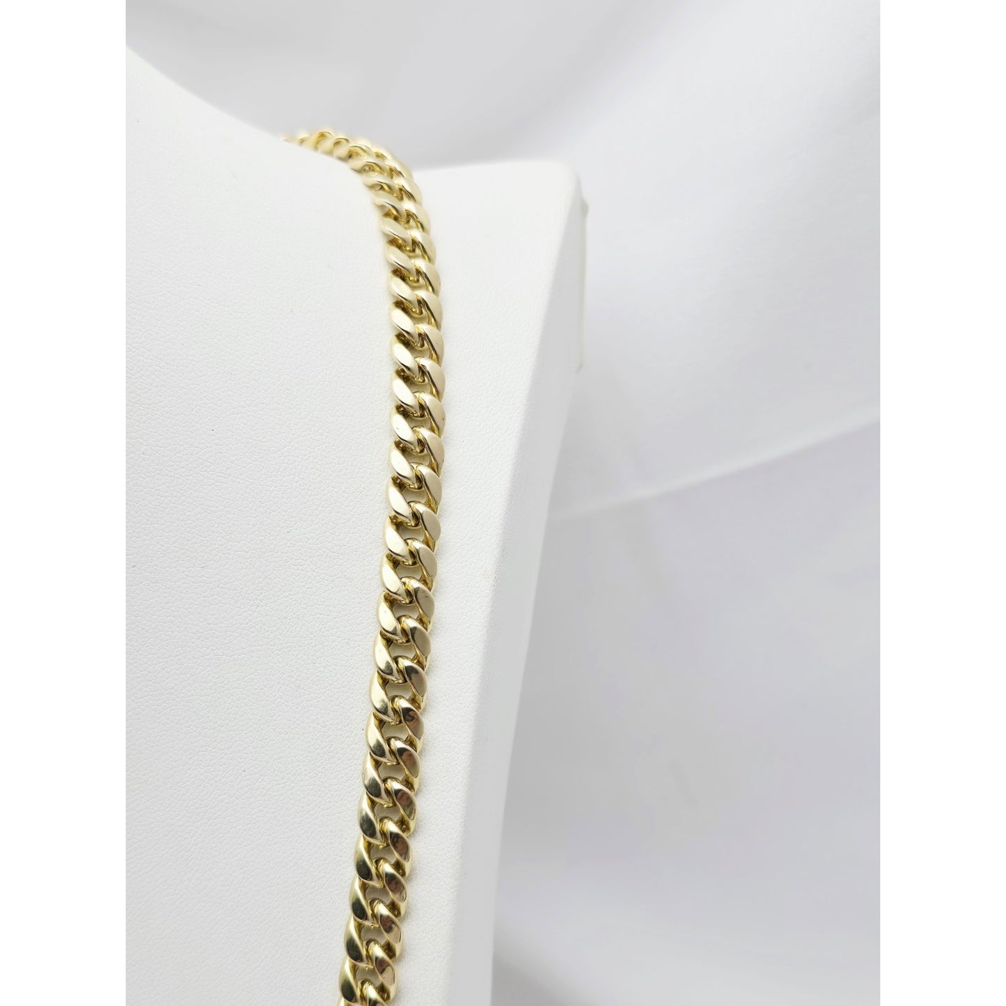 10K Yellow Gold Cuban Link Chain Necklace
