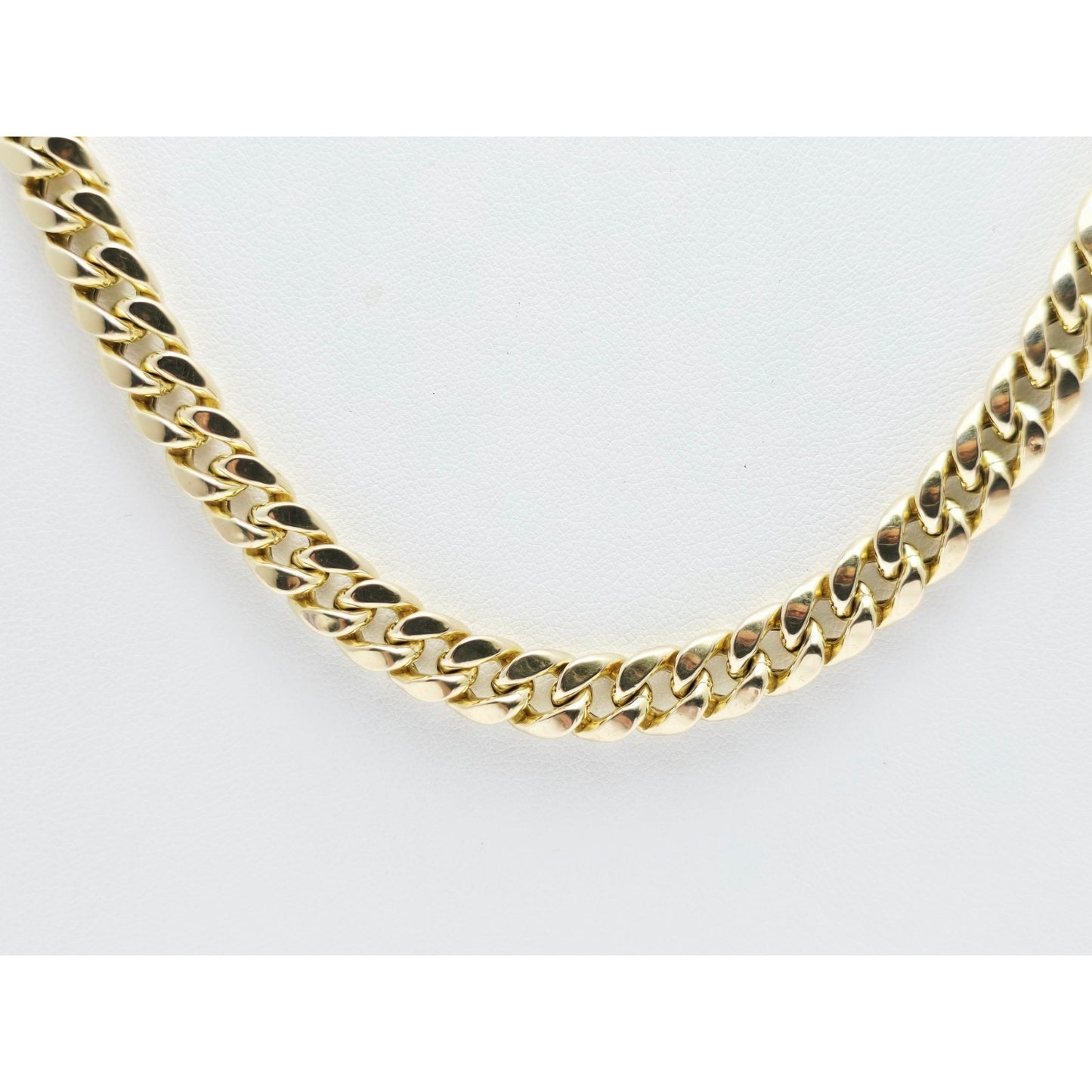 10K Yellow Gold Cuban Link Chain Necklace
