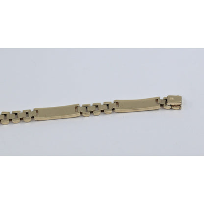 14K Two Tone Gold Custom Jaguar Panther Lion Rolex Link Bracelet