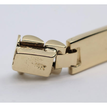 14K Two Tone Gold Custom Jaguar Panther Lion Rolex Link Bracelet