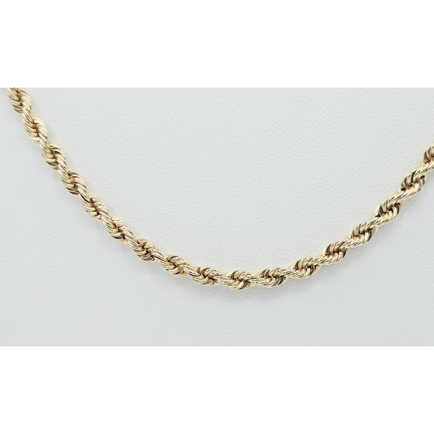 14K Yellow Gold Rope Chain Necklace
