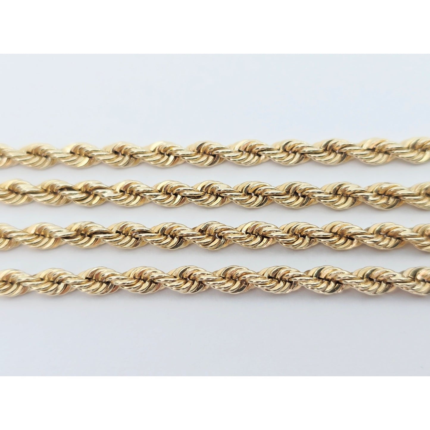14K Yellow Gold Rope Chain Necklace