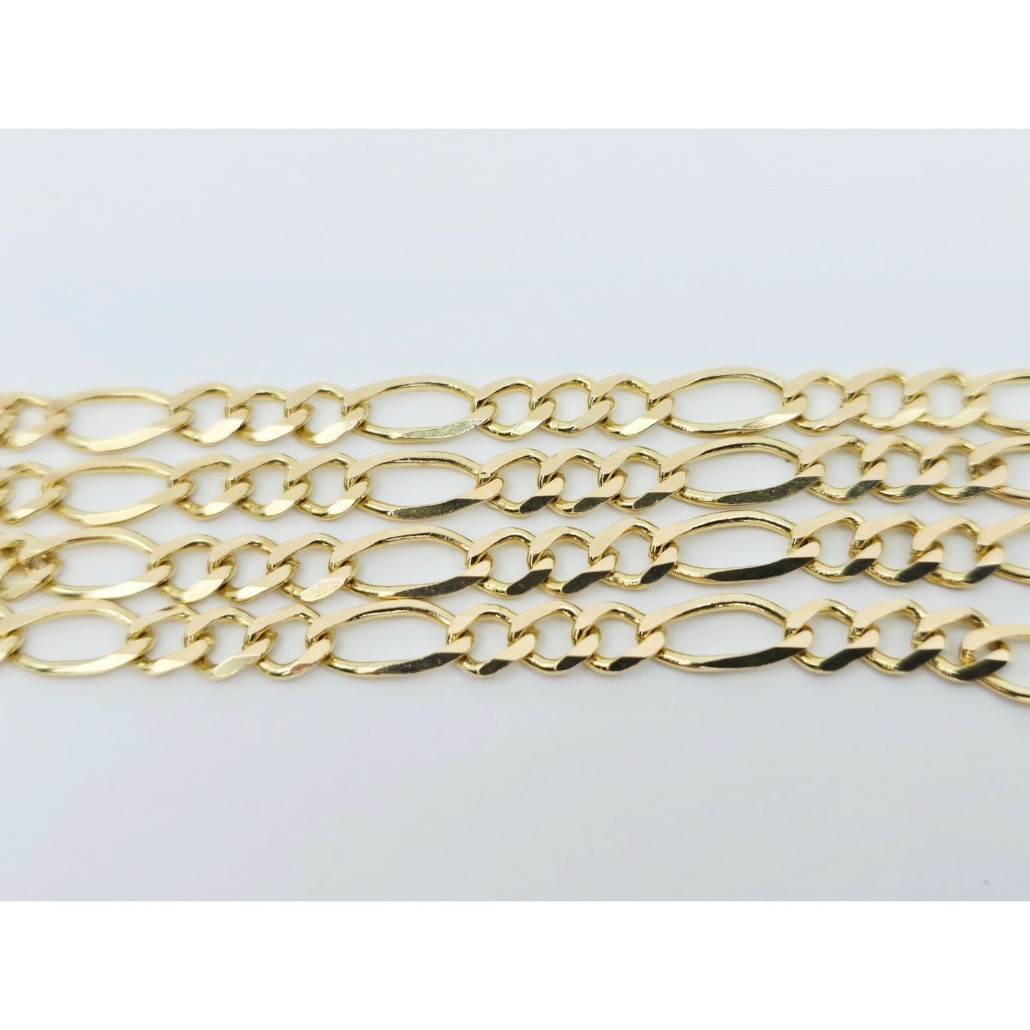 14K Yellow Gold Figaro Link Chain Necklace