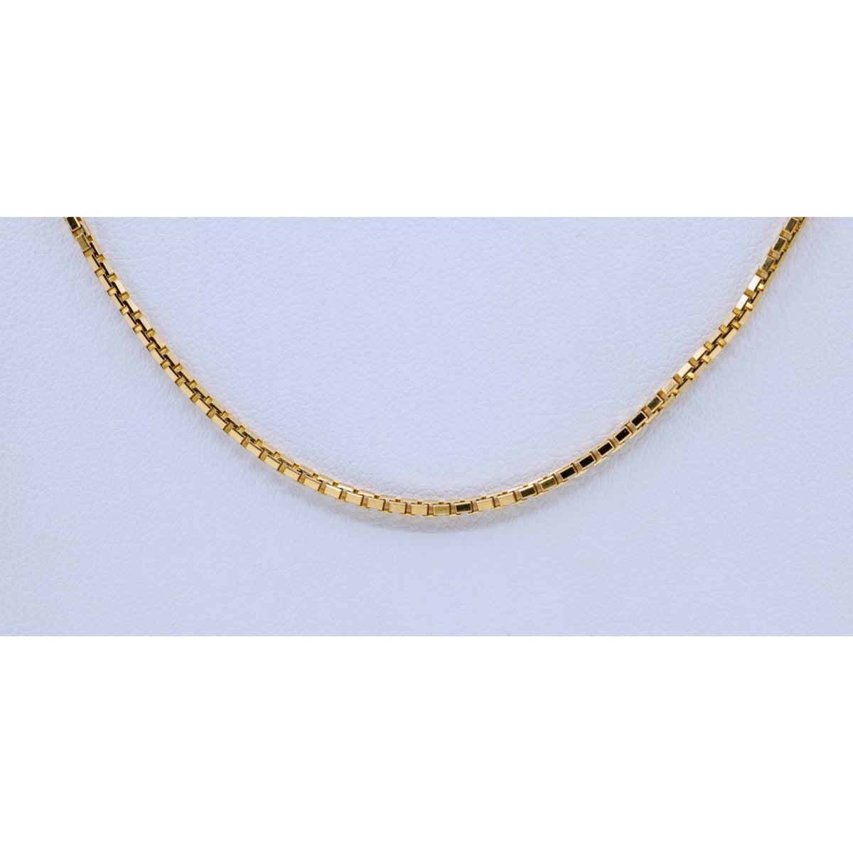 14K Yellow Gold Box Link Chain Necklace