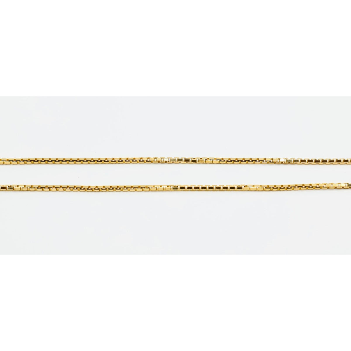 14K Yellow Gold Box Link Chain Necklace