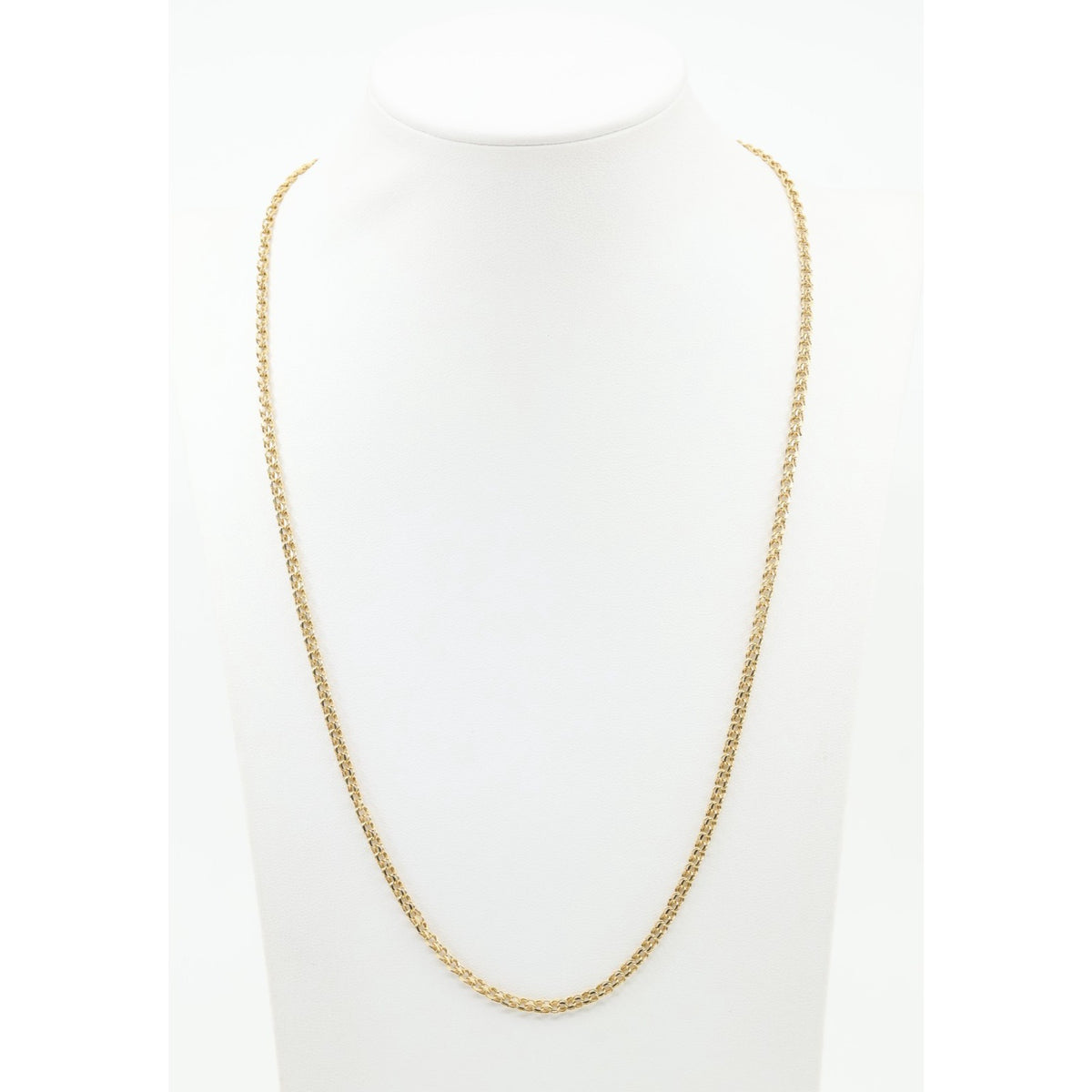 14K Yellow Gold Bismark Link Chain Necklace
