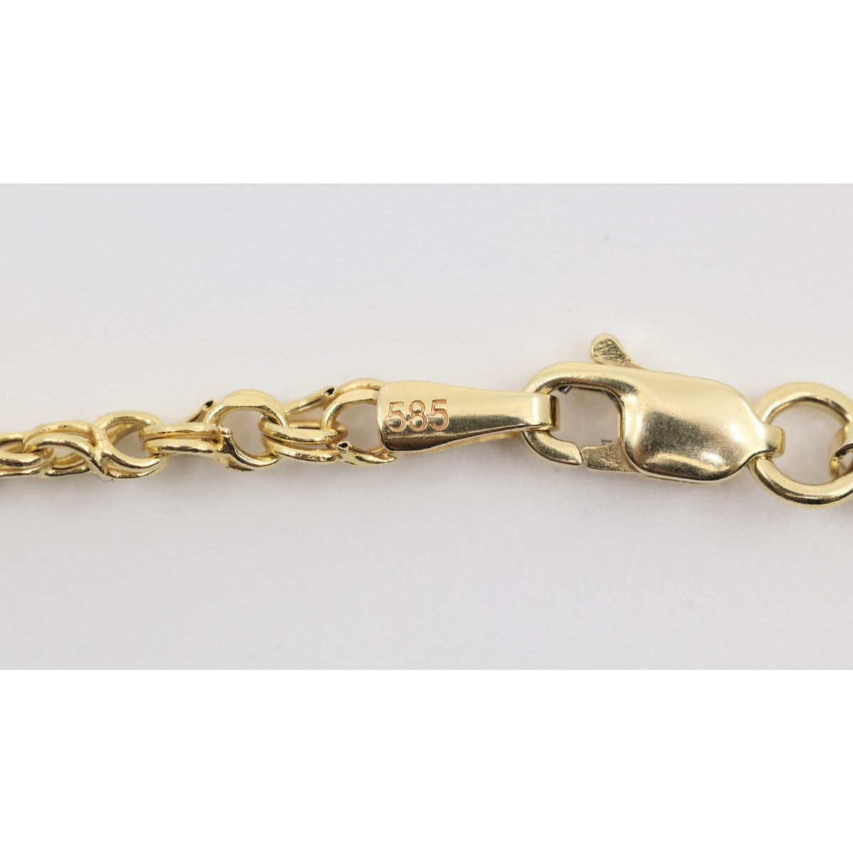 14K Yellow Gold Bismark Link Chain Necklace
