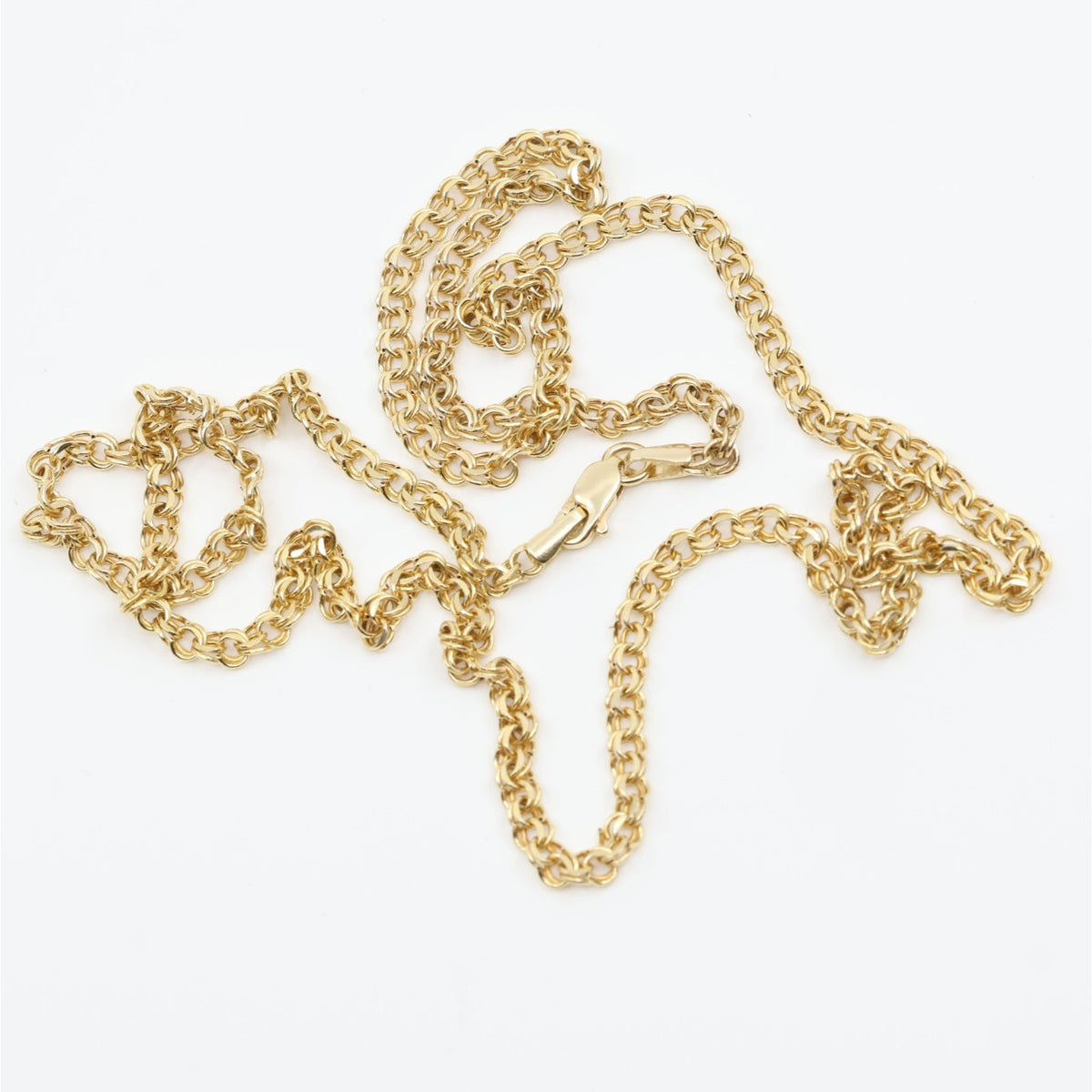 14K Yellow Gold Bismark Link Chain Necklace