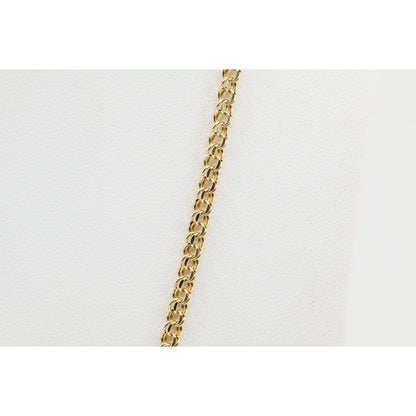 14K Yellow Gold Bismark Link Chain Necklace