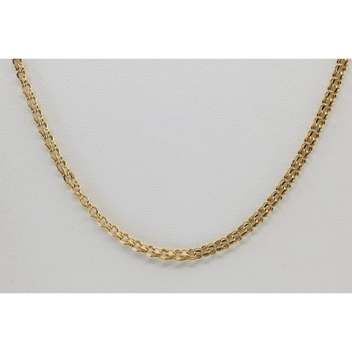 14K Yellow Gold Bismark Link Chain Necklace