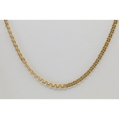 14K Yellow Gold Bismark Link Chain Necklace