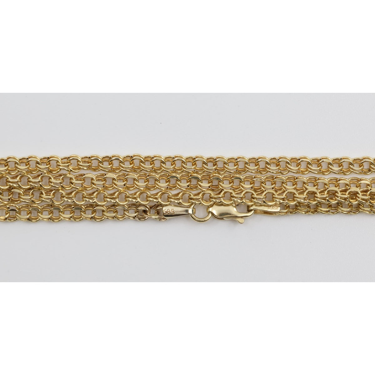 14K Yellow Gold Bismark Link Chain Necklace