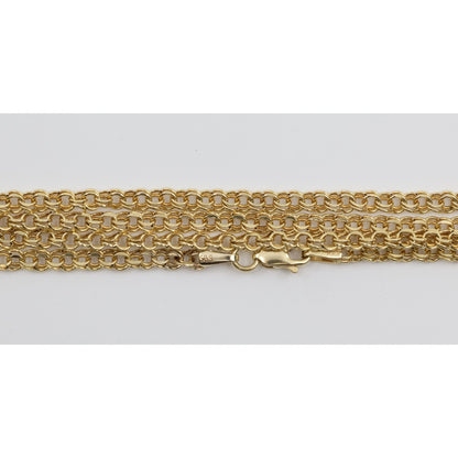 14K Yellow Gold Bismark Link Chain Necklace