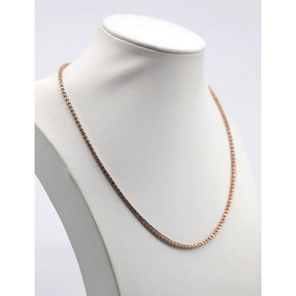 10K Two Tone Gold Diamond Cut Ice Link Chain Necklace