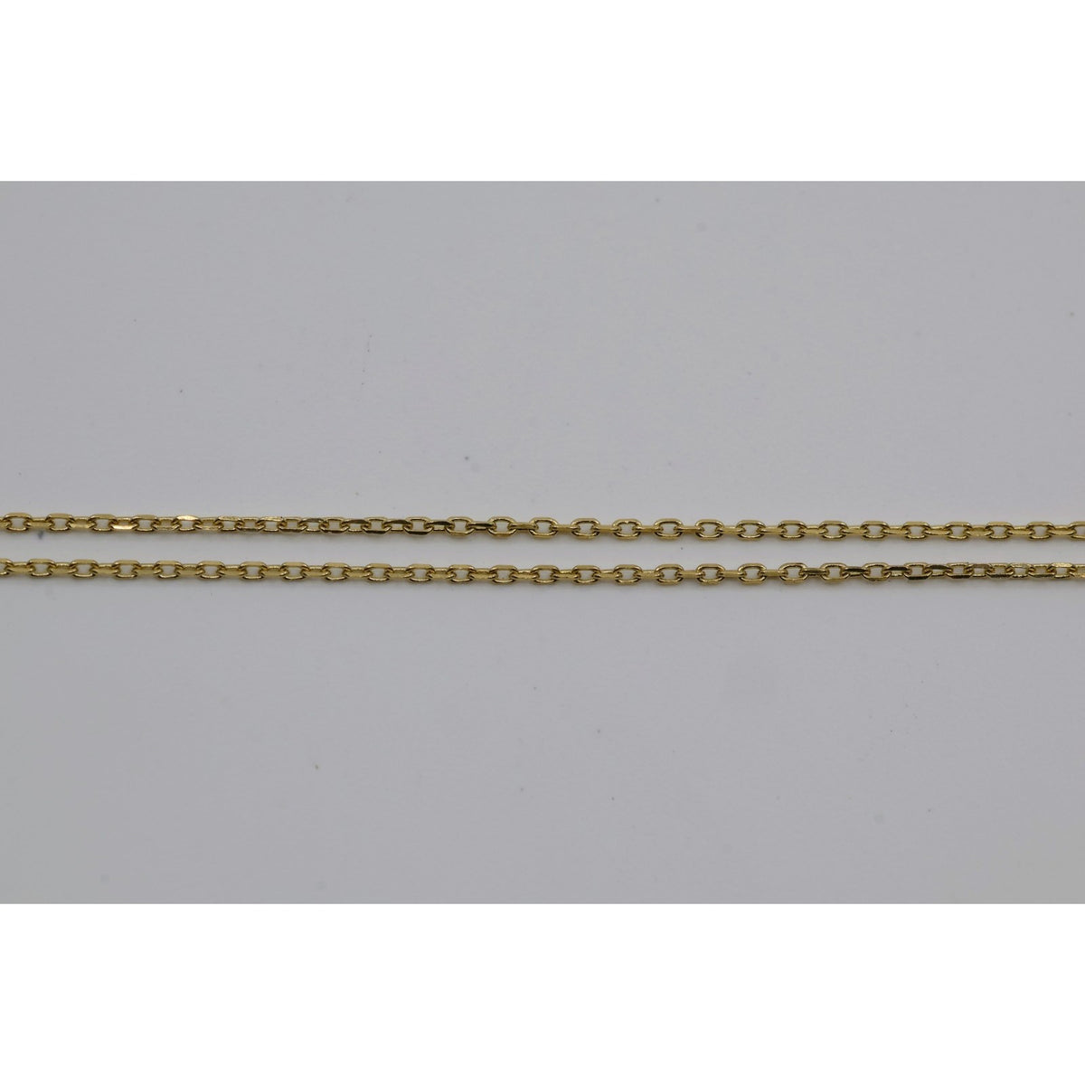 14K Yellow Gold Round Cut Solitaire Bezel Set CZ Pendant Chain Necklace