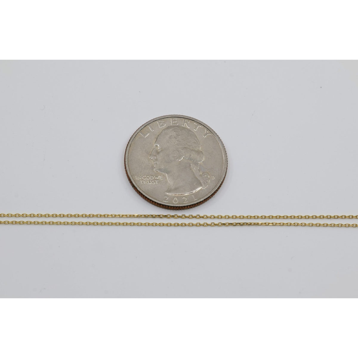 14K Yellow Gold Round Cut Solitaire Bezel Set CZ Pendant Chain Necklace