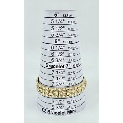 10K Yellow Gold Nugget Link Bracelet