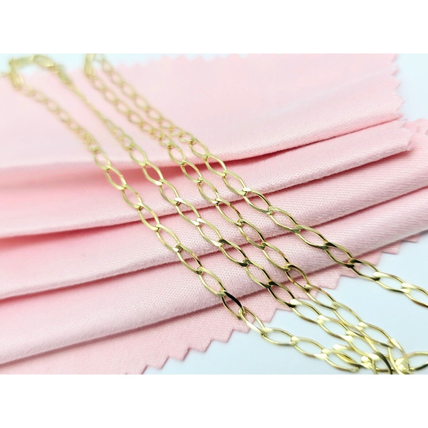 10K Yellow Gold Curb Link Chain Necklace