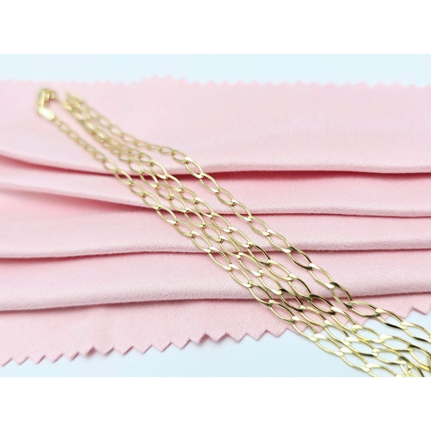 10K Yellow Gold Curb Link Chain Necklace