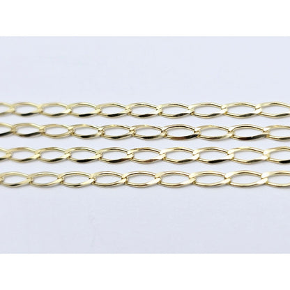 10K Yellow Gold Curb Link Chain Necklace