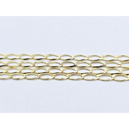 10K Yellow Gold Curb Link Chain Necklace