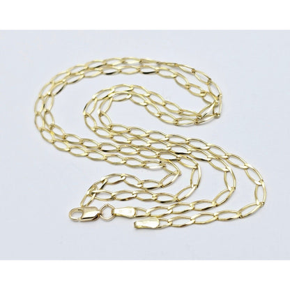 10K Yellow Gold Curb Link Chain Necklace