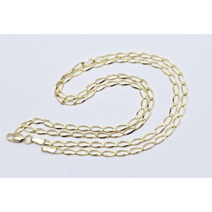 10K Yellow Gold Curb Link Chain Necklace