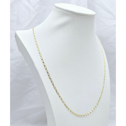 10K Yellow Gold Curb Link Chain Necklace