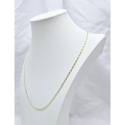 10K Yellow Gold Curb Link Chain Necklace