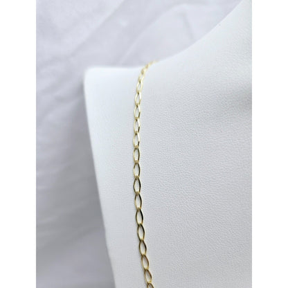 10K Yellow Gold Curb Link Chain Necklace
