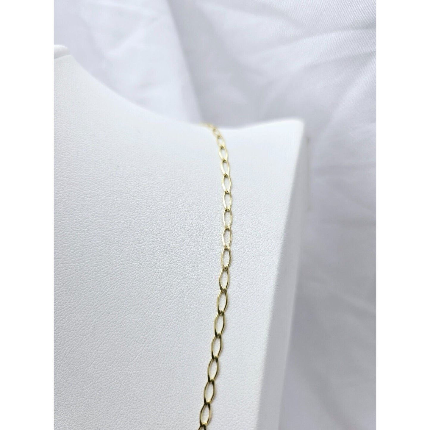 10K Yellow Gold Curb Link Chain Necklace