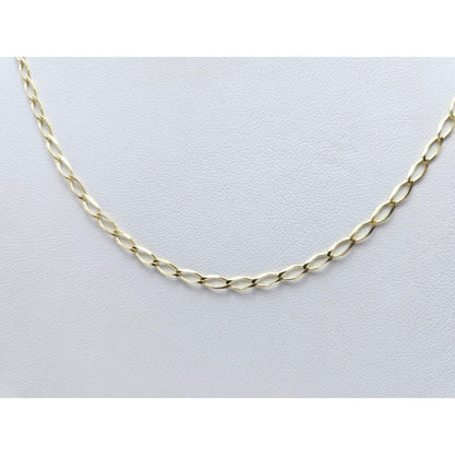 10K Yellow Gold Curb Link Chain Necklace