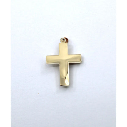 14K Yellow Gold Religious Jesus on Cross Charm Pendant