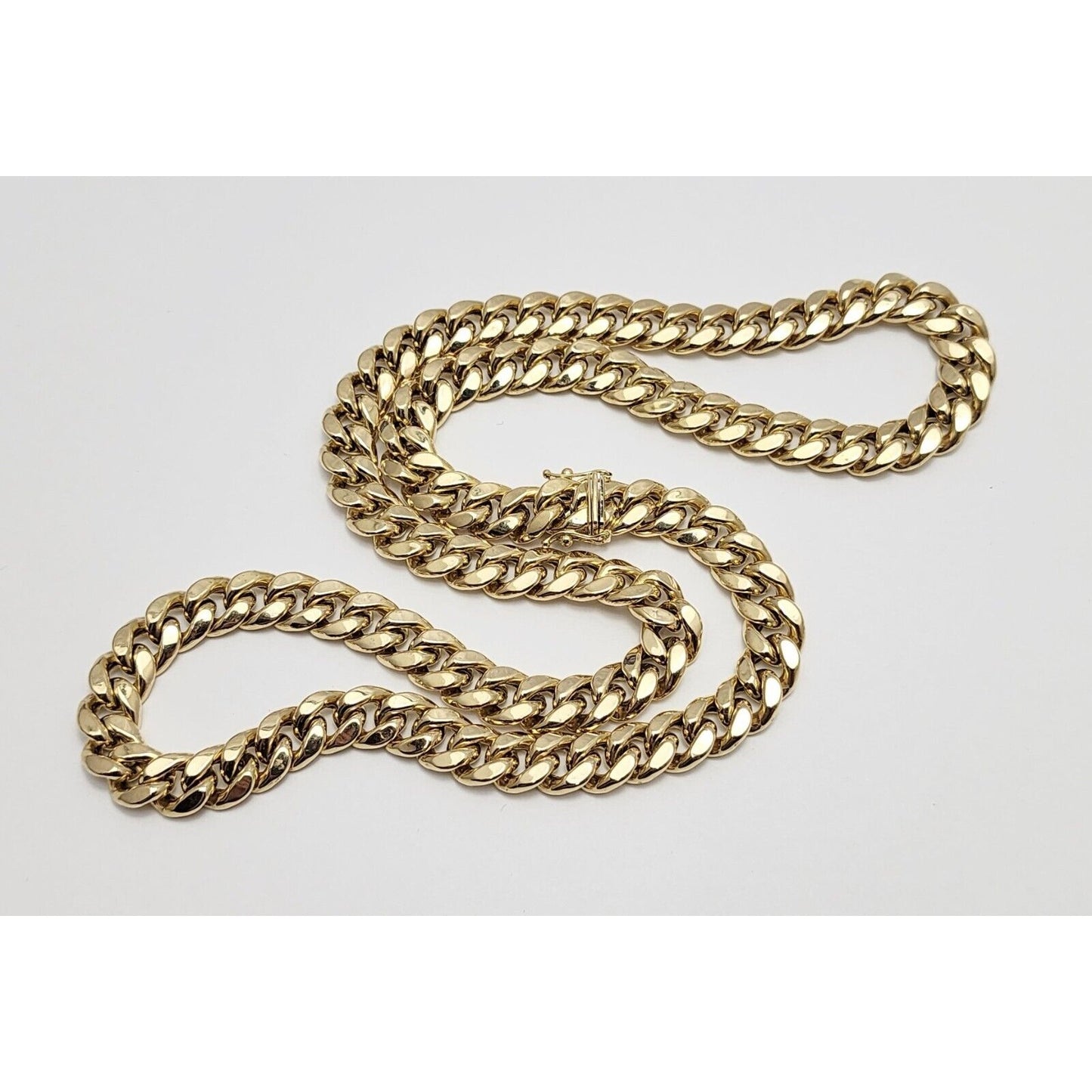 10K Yellow Gold Cuban Link Chain Necklace