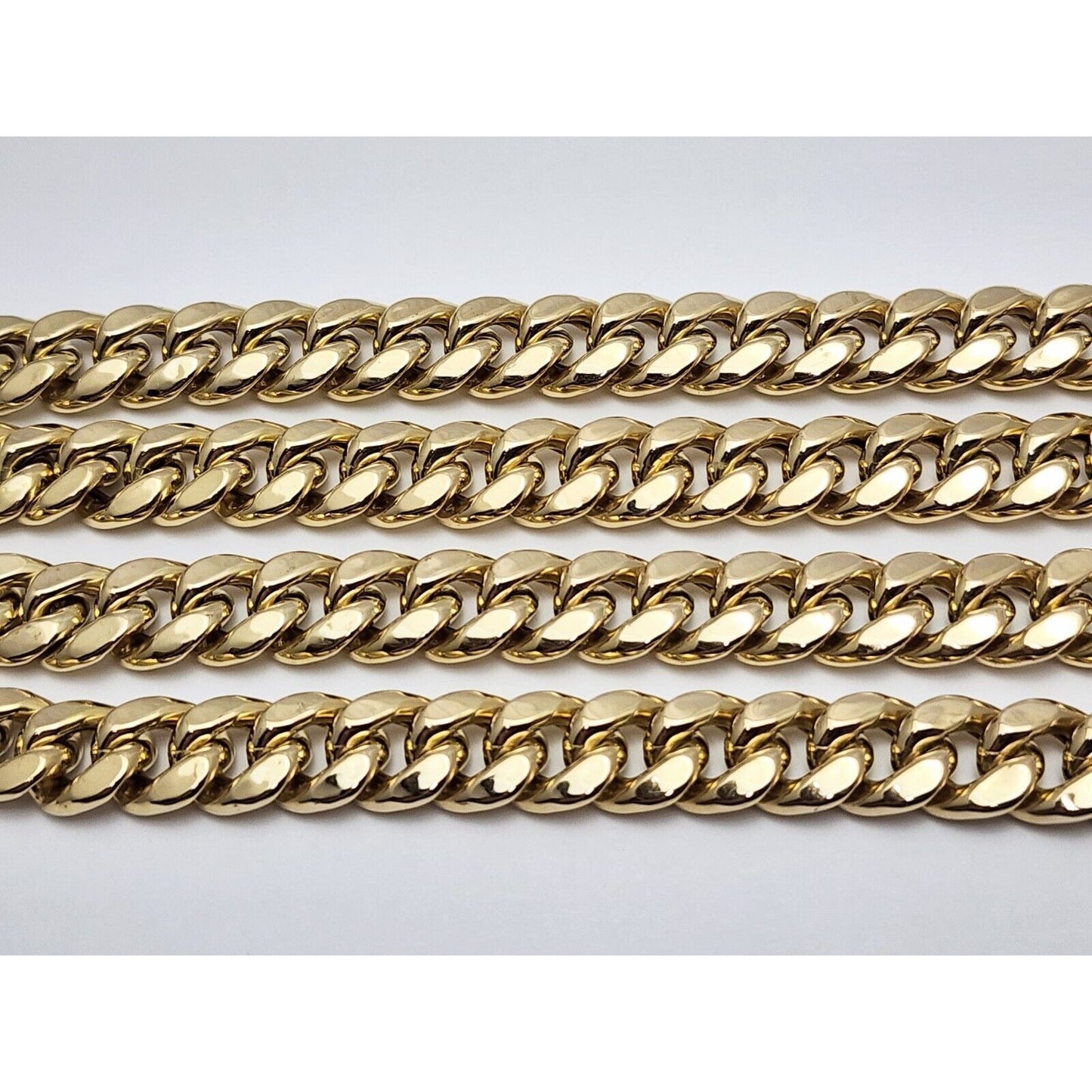 10K Yellow Gold Cuban Link Chain Necklace