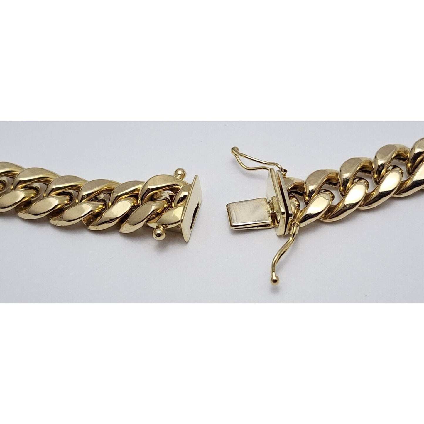 10K Yellow Gold Cuban Link Chain Necklace