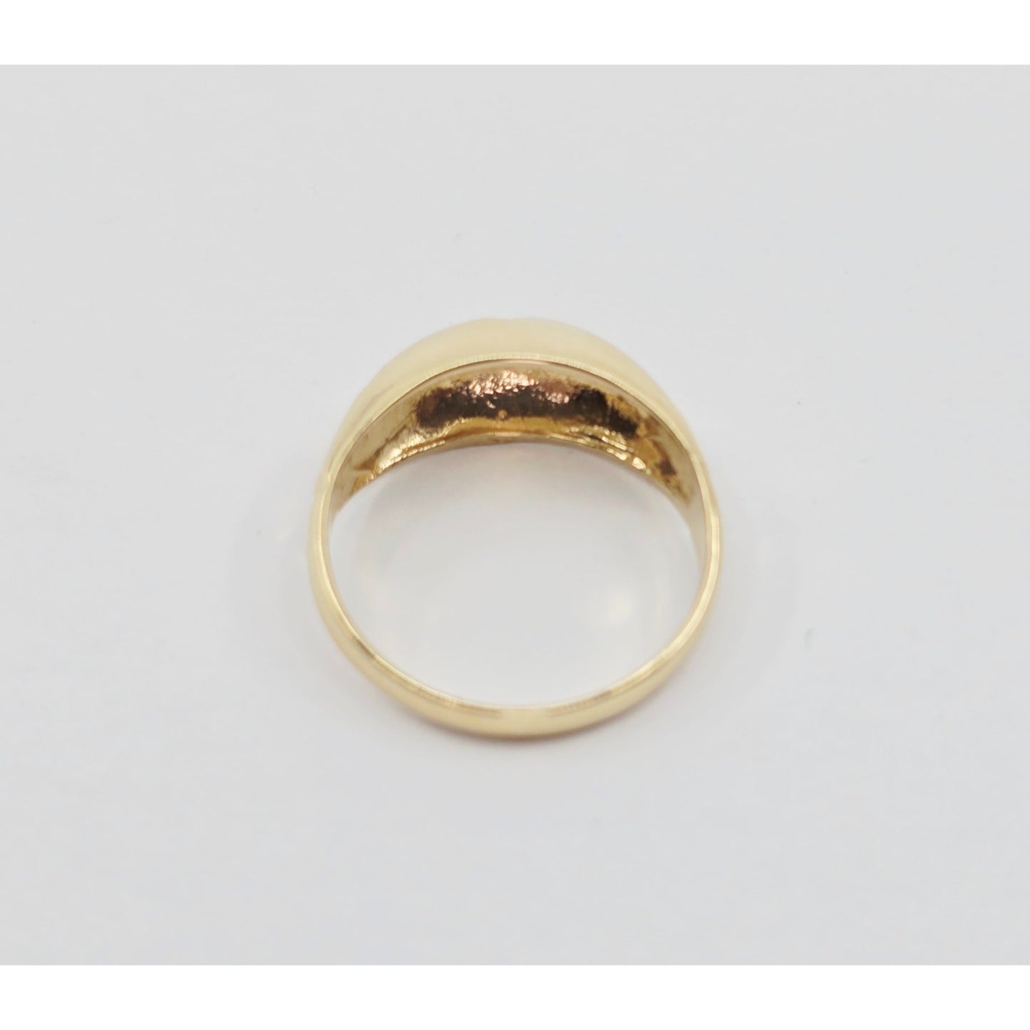 14K Yellow Gold Diamond Cut Ring