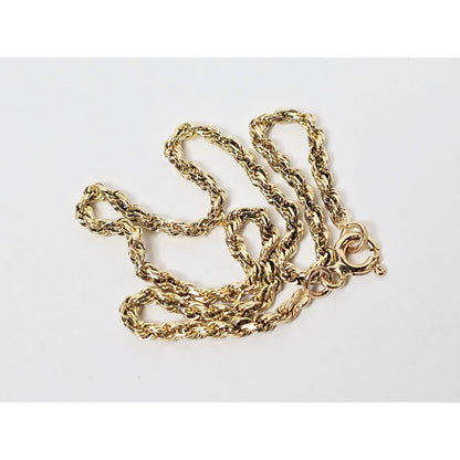 14K Yellow Gold Rope Bracelet
