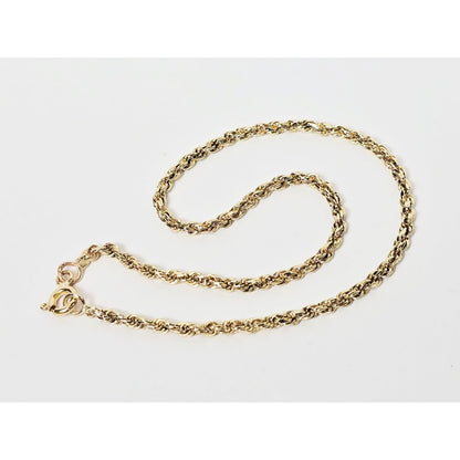 14K Yellow Gold Rope Bracelet