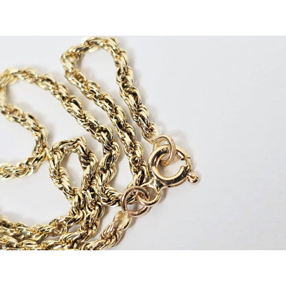 14K Yellow Gold Rope Bracelet