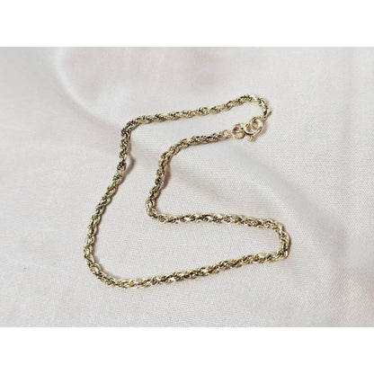 14K Yellow Gold Rope Bracelet