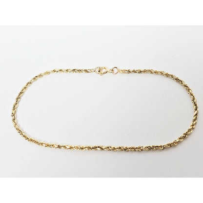 14K Yellow Gold Rope Bracelet