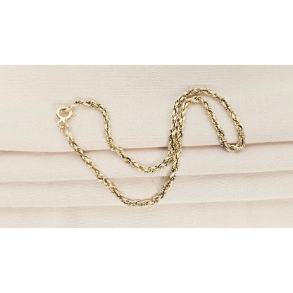 14K Yellow Gold Rope Bracelet
