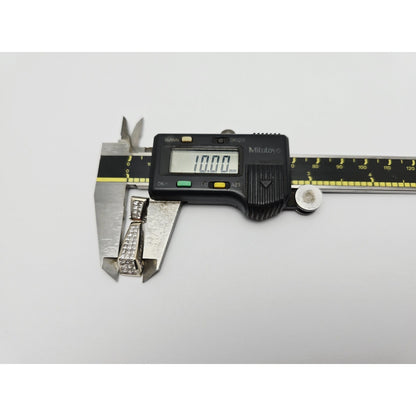 18K White Gold Princess Cut Invisible Setting Diamond Charm Pendant