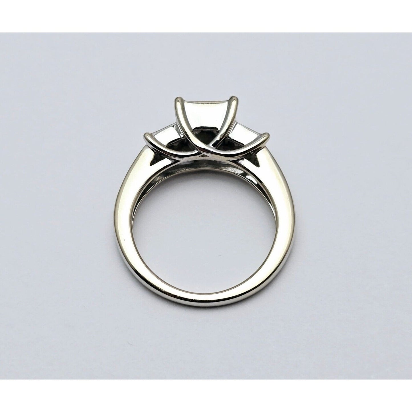 14K White Gold 1ct Princess Cut Diamond Engagement Ring