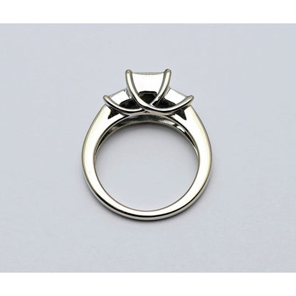 14K White Gold 1ct Princess Cut Diamond Engagement Ring