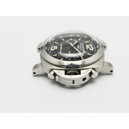 Panerai Luminor 1950 Flyback Black Dial Steel Automatic Mens Watch PAM00212